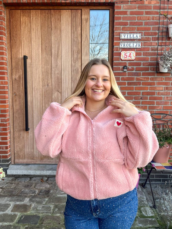 Mina teddy sweater Pink