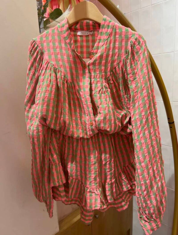 Merel set vichy orange
