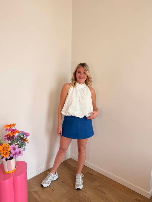 Jasmijn petrol skort