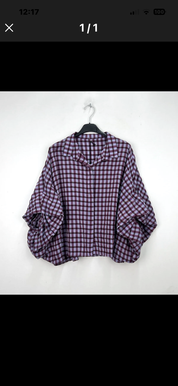 Nette blouse vichy lila