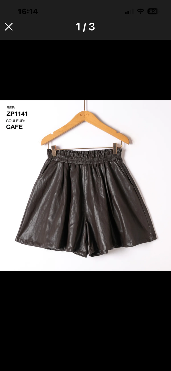 Frulle short faux leather
