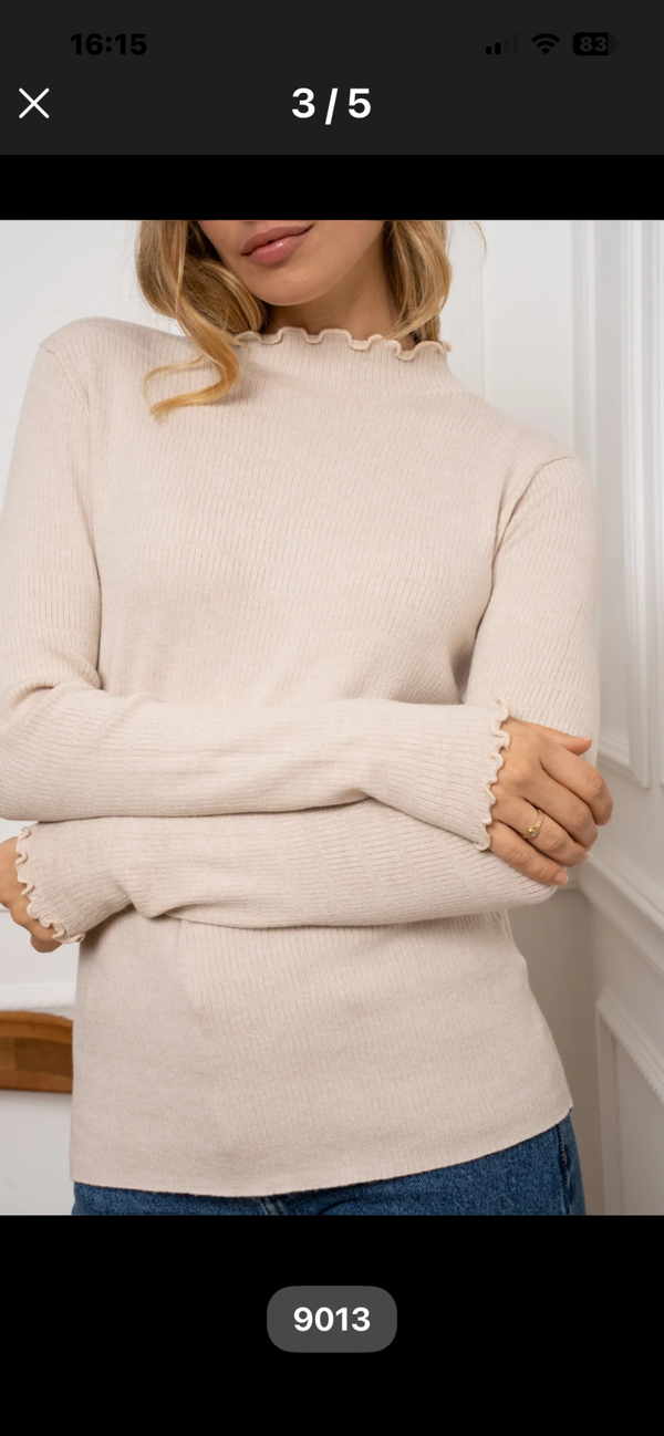 Frie longsleeve ecru