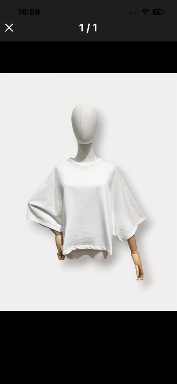 Lisa oversized t-shirt wit