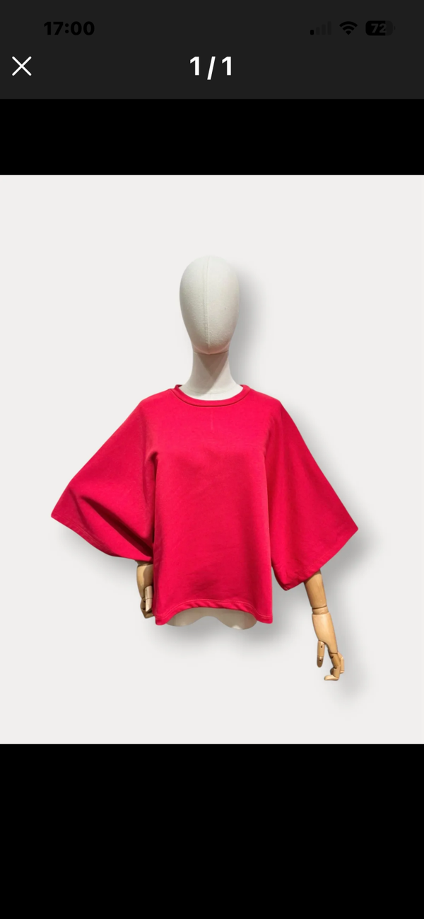 Lisa oversized t-shirt rood