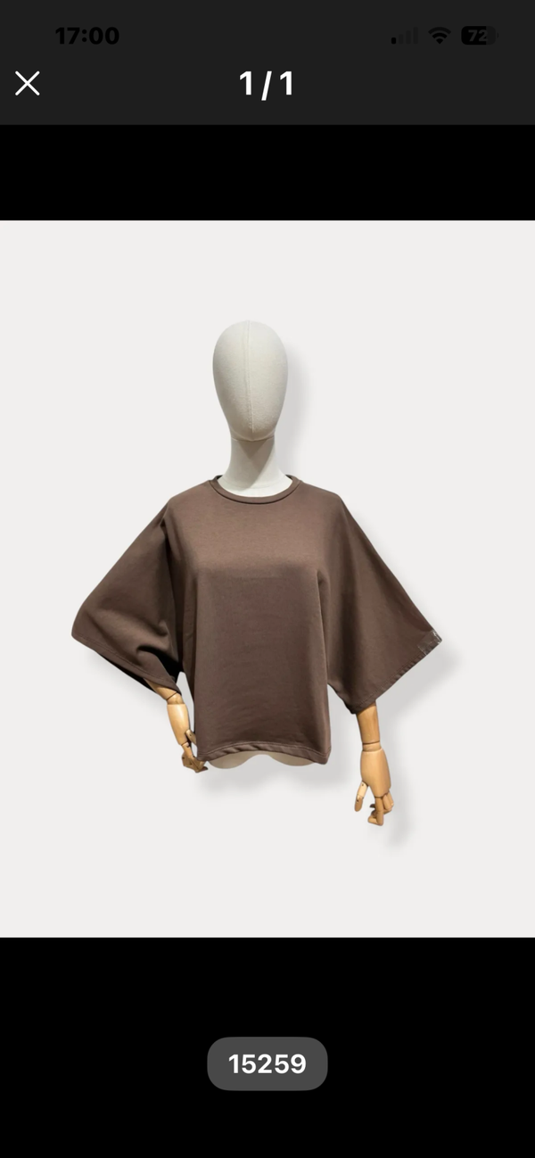 Lisa oversized t-shirt choco