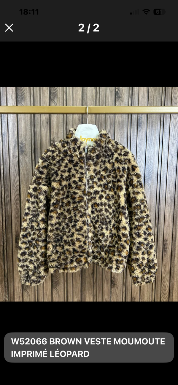 Nellie teddy jacket leo