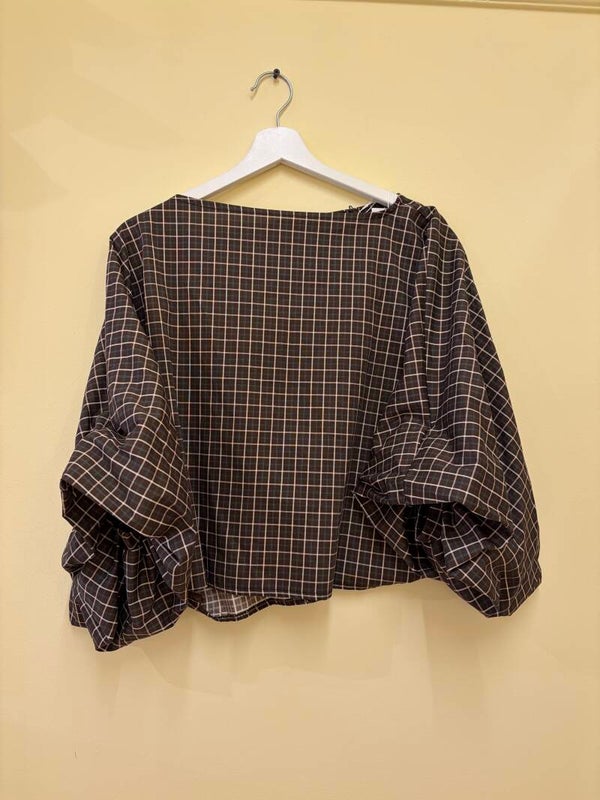 Nancy blouse geruit brown