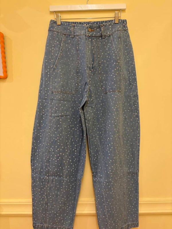Mila jeans with polkadots