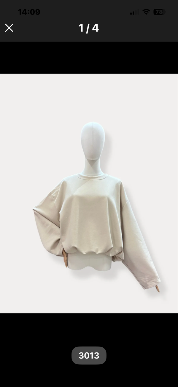 Tinneke oversized sweatshirt beige