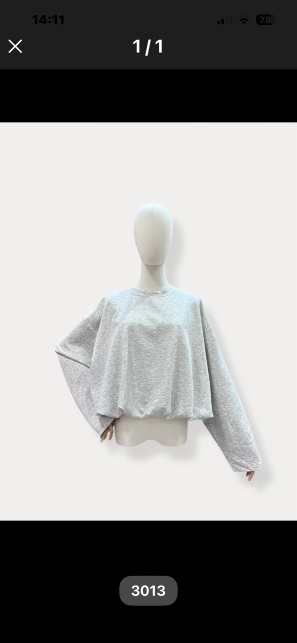 Tinneke oversized sweatshirt grey