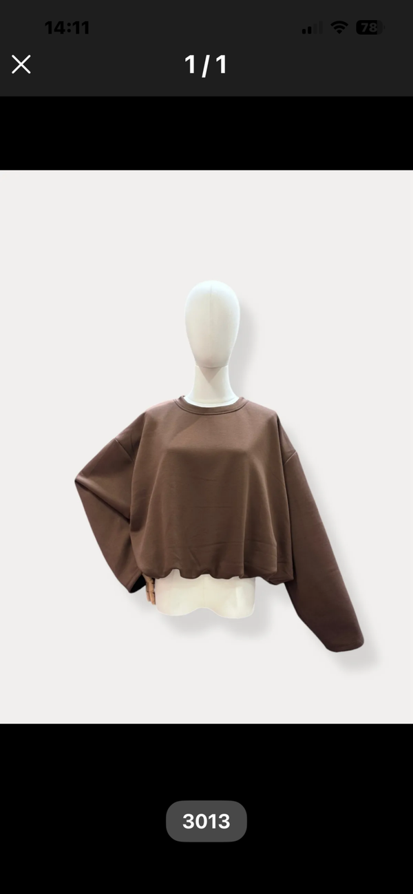 Tinneke oversized sweatshirt choco