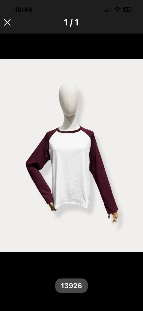 Billy baseball t-shirt burgundy