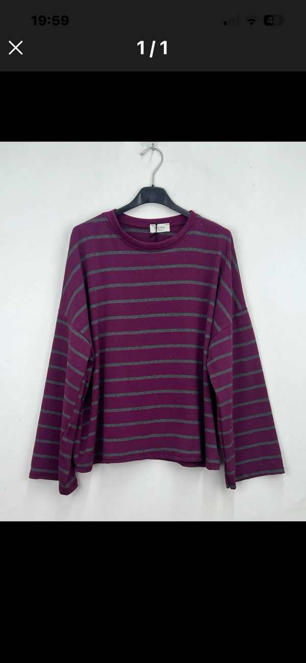 Amber longsleeve striped prune