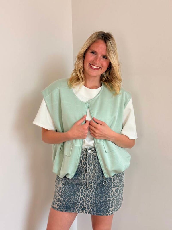 Annie mint vest