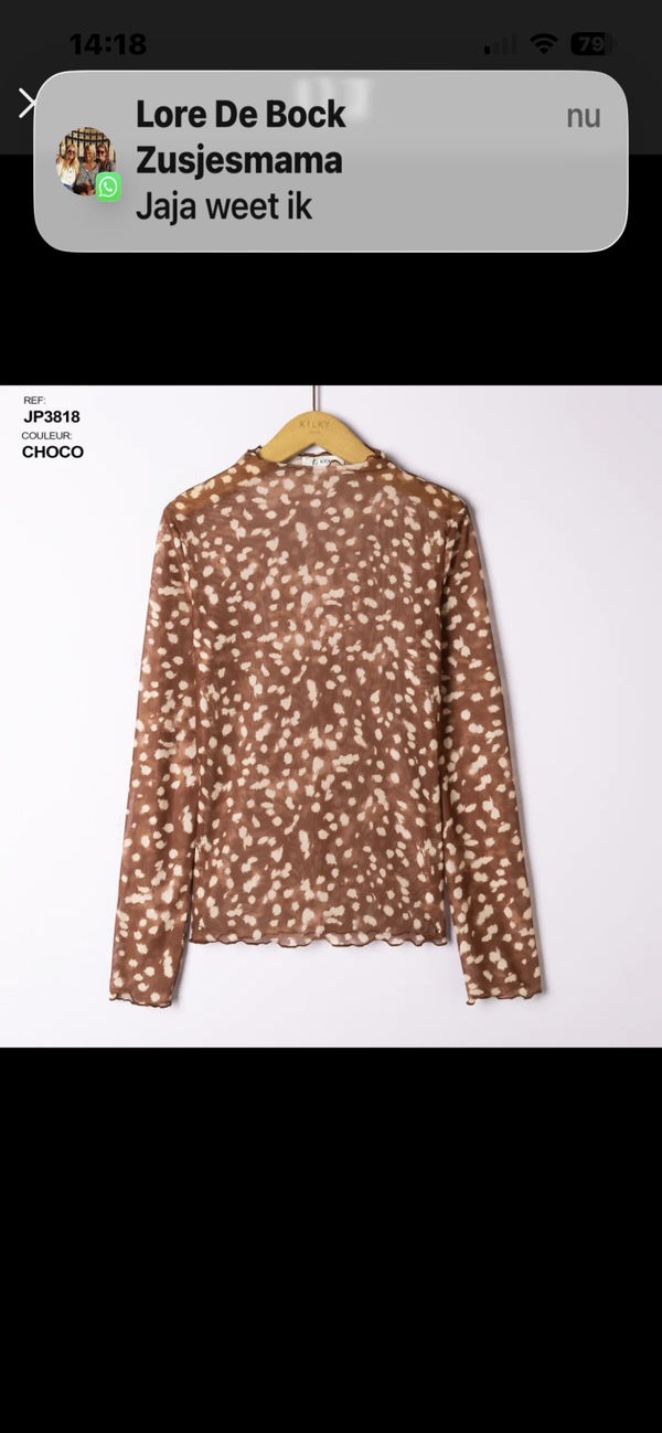 Bo see-through longsleeve bambi