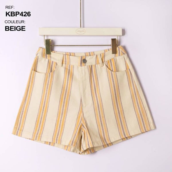 Aline short beige yellow