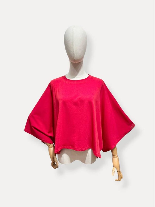 Loes longsleeve red wide sleeves