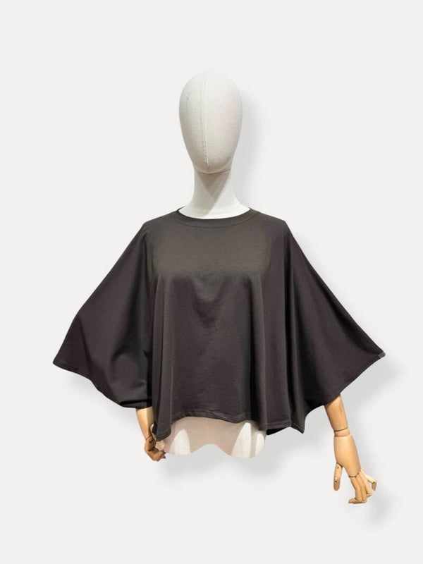 Loes longsleeve dark brown wide sleeves