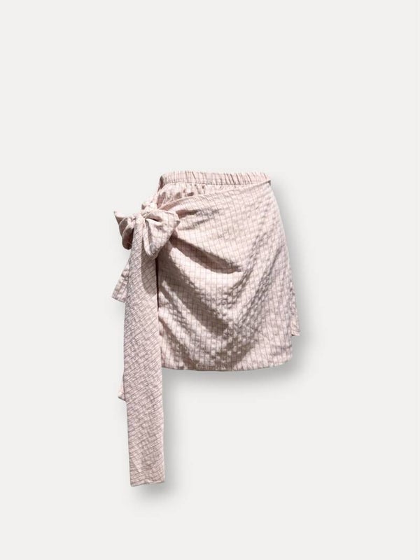 Imke skirt vichy beige pink