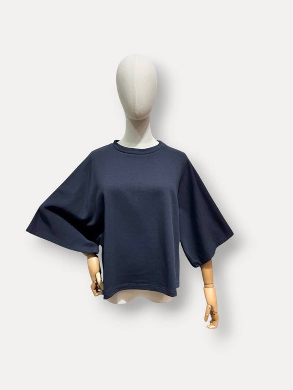Willema longsleeve navy blue balloon sleeves