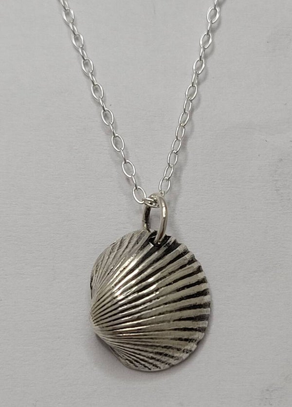Pure Silver Half Cockle Shell