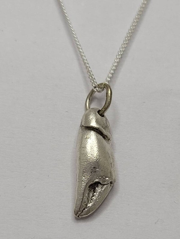 Pure Silver Crab Claw Pendant