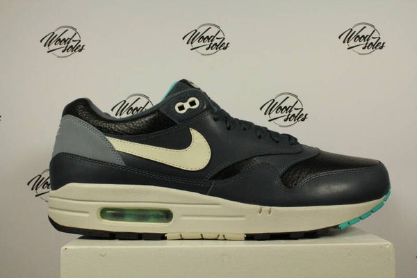 Nike Air Max 1 Teal Black Leather