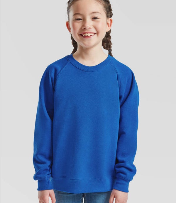 Fruit of the loom Kids Classic Raglan Sweatshirt