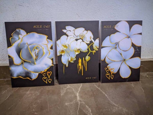 Tableaux fleurs blanche