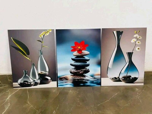 Tableaux vase pierre