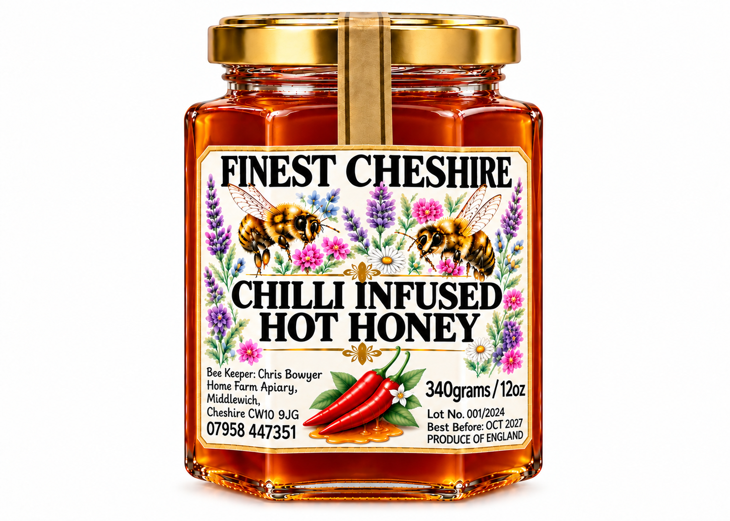 Finest Cheshire Chilli Infused Honey