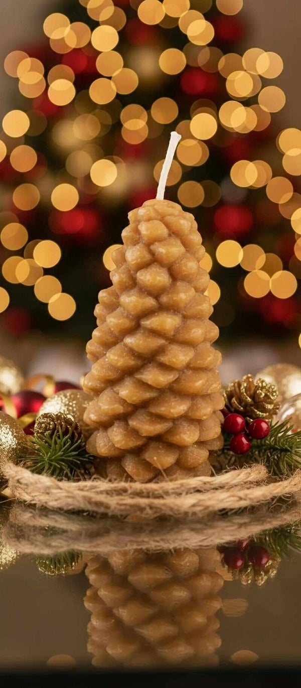 Pine Cone Candle.