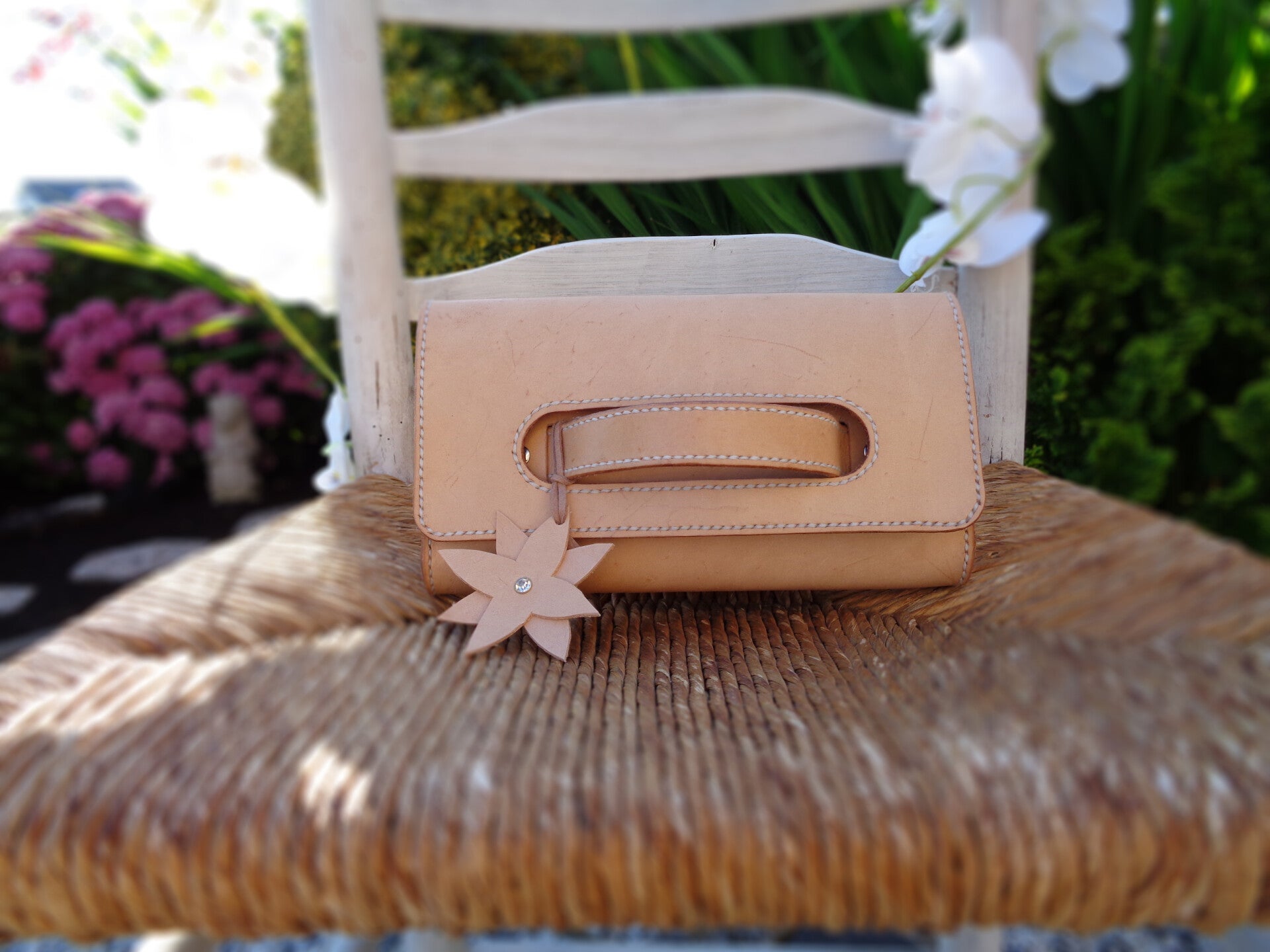 Lederen clutch Nasumaleather