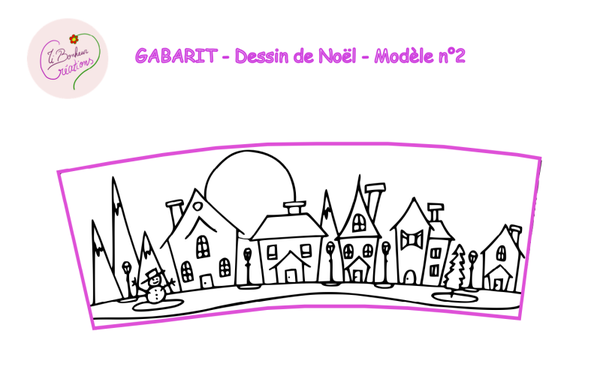 Modèle imprimable n°2 du " Photophore de Noël "