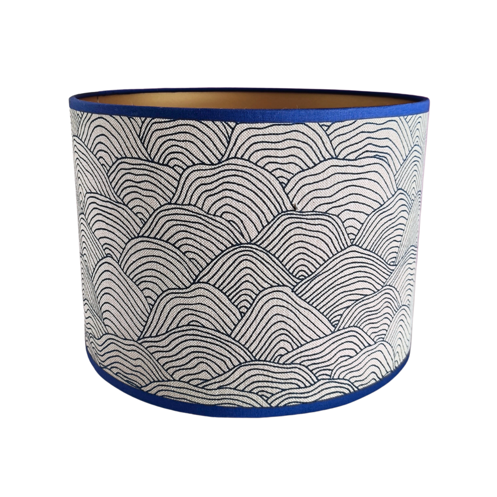 Lampenkap blauwe golfjes Ø 25 cm