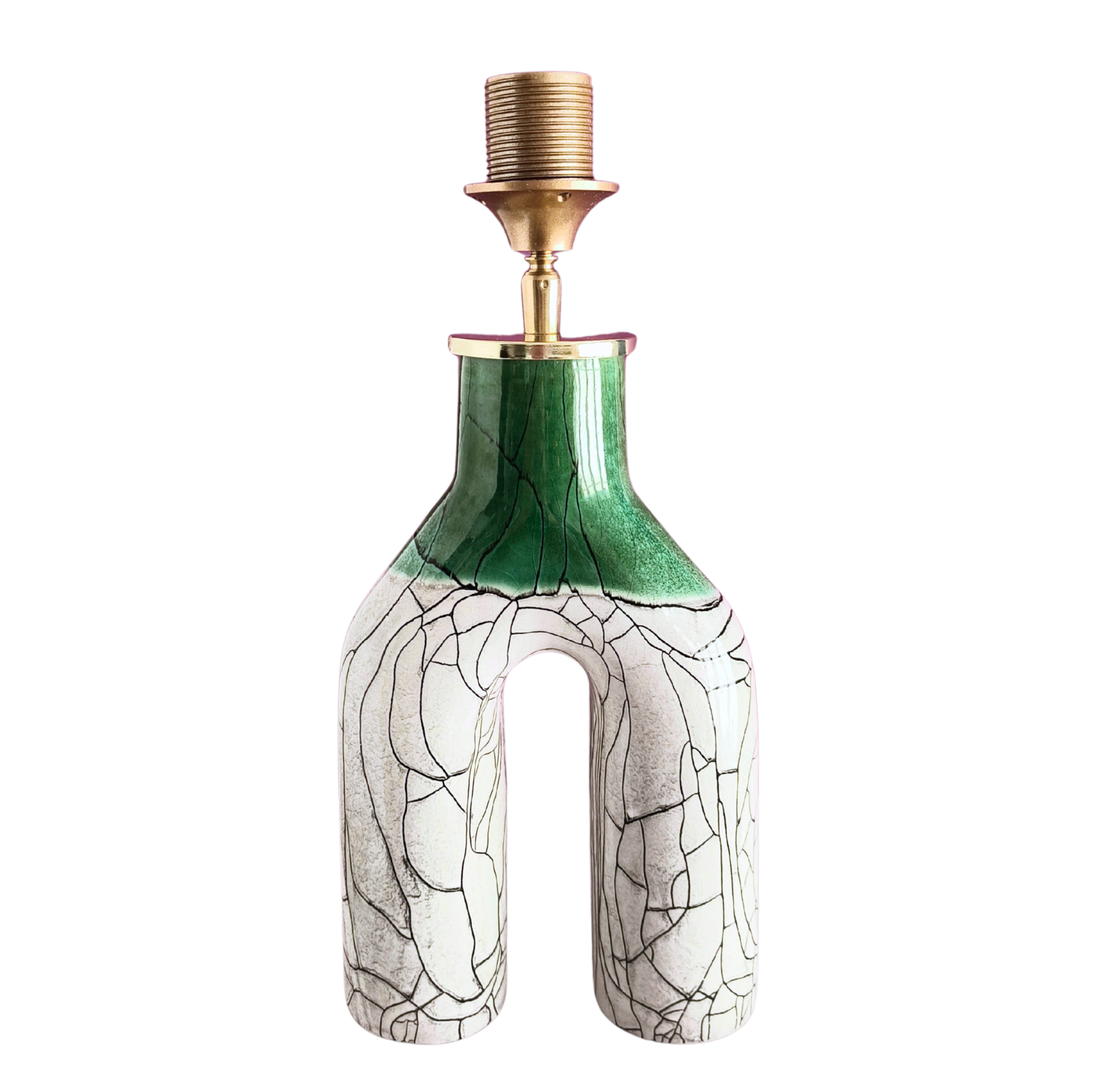 Lampenvoet groen wit