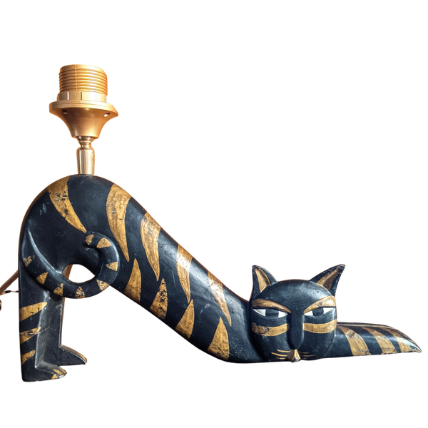 Lampenvoet zwarte kat