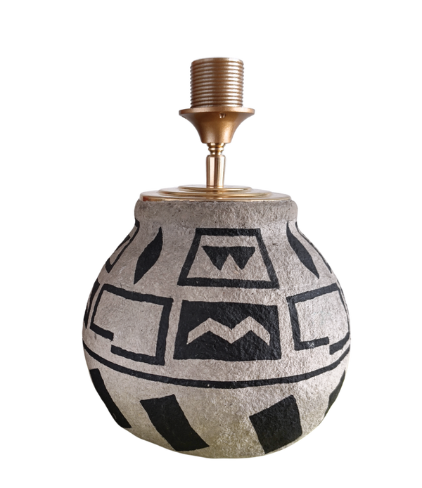 Lampenvoet etnisch papier-maché