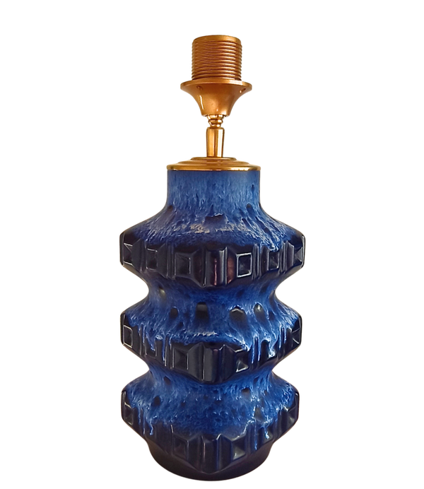 Lampenvoet West Germany blauw