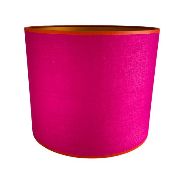 Lampenkap fuchsia zijde Ø 30