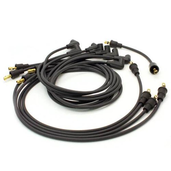 Pertronix Flame-Thrower 7mm Stock-look black GM custom-fit wires, 8 cyl