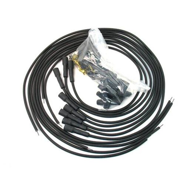 Pertronix Flame-Thrower 7mm Stock-look black universal wires, 8 cyl