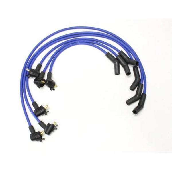 Pertronix Flame-Thrower 8mm MAGx2 blue Ford 90-96 wires, 6 cyl, Ranger/Explorer