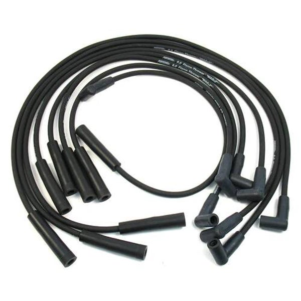 Pertronix Flame-Thrower 8mm MAGx2 black GM wires, 8 cyl, HEI custom kit