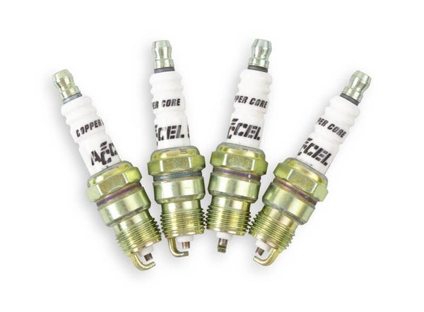 Accel shorty header spark plugs #8199, 8-pack.