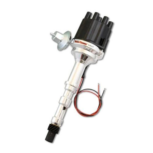 Pertronix Flame-Thrower billet distributor Cadillac 472-500 with vacuüm advance.