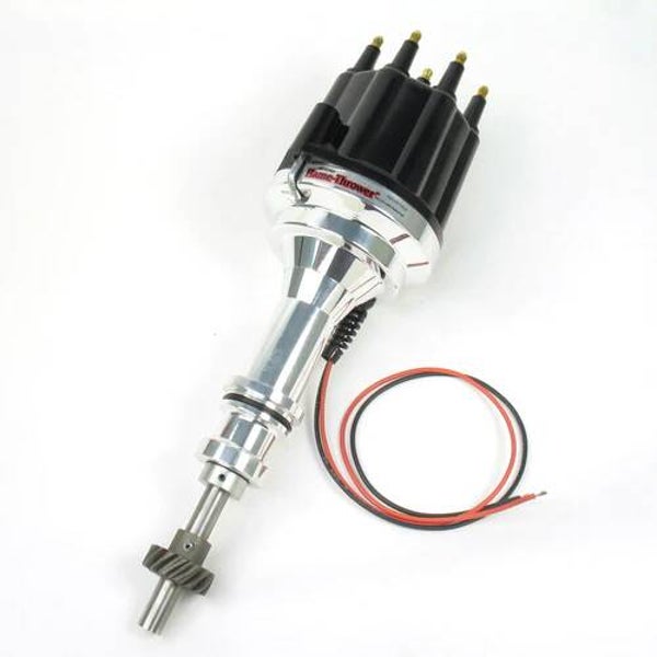 Pertronix Flame-Thrower billet Ignitor III distributor Ford 351C, non vacuüm advance.