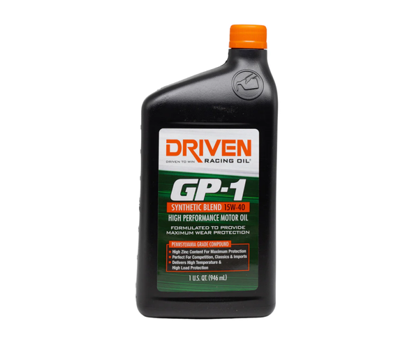 Driven GP-1 Synthetic Blend High Performance Oil, 15W-40, Quart