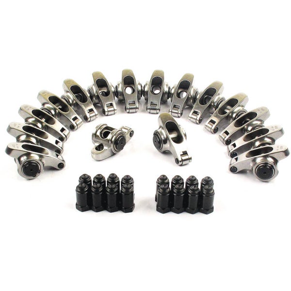 Elgin stainless full roller rocker arms, small-block Cevrolet, 1.5 or 1.6 ratio