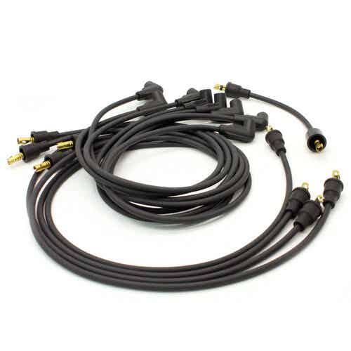 Pertronix Flame-Thrower 7mm Stock-look black GM custom-fit wires, 8 cyl
